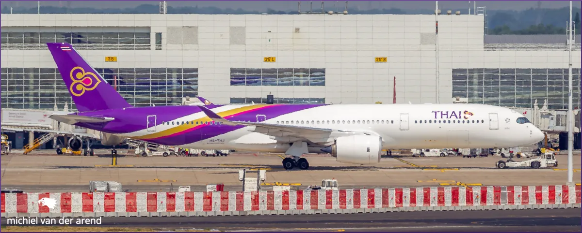 Thai Airways A350 BRU Mike eagle