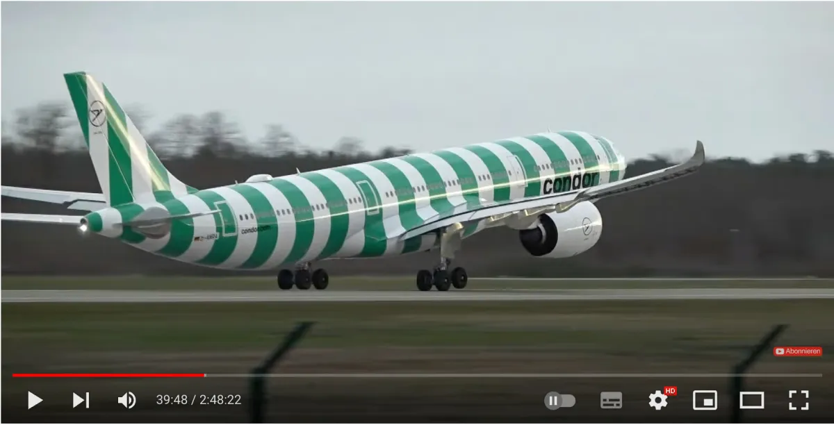 Condor Airbus A330neo D ANRA takeoff 18 FRA