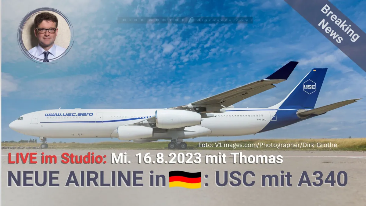 USC Airlines Live Video mit Thomas Fluggesellschaft 2023