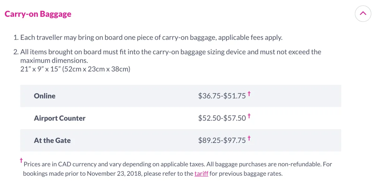 flyswoop handgepaeck 2018