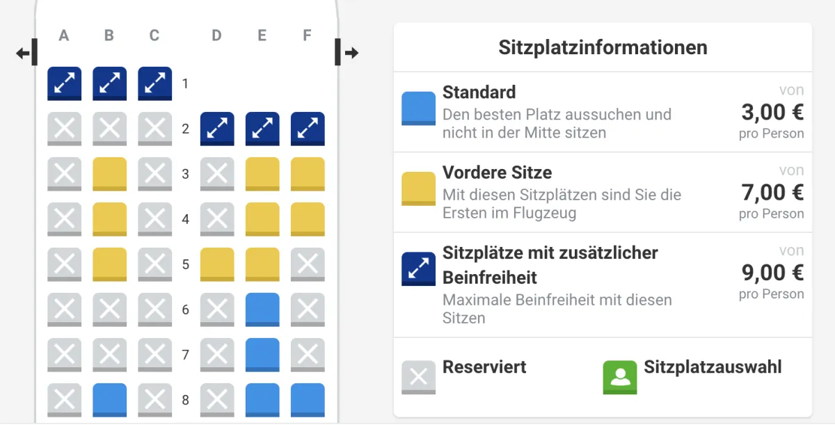 2019 08 Sitzplatzreservierung Ryanair