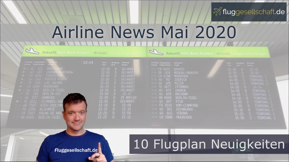2020 05 18 Airline News Flugplan Info TN