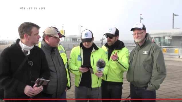 Mit Big Jet TV am Flughafen Düsseldorf