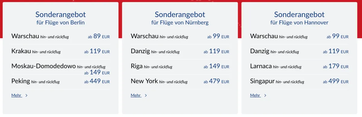 2019 02 LOT Flugdeals