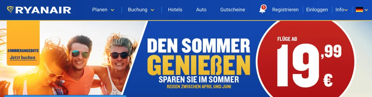 2019 03 Ryanair Flugdeals Weekend