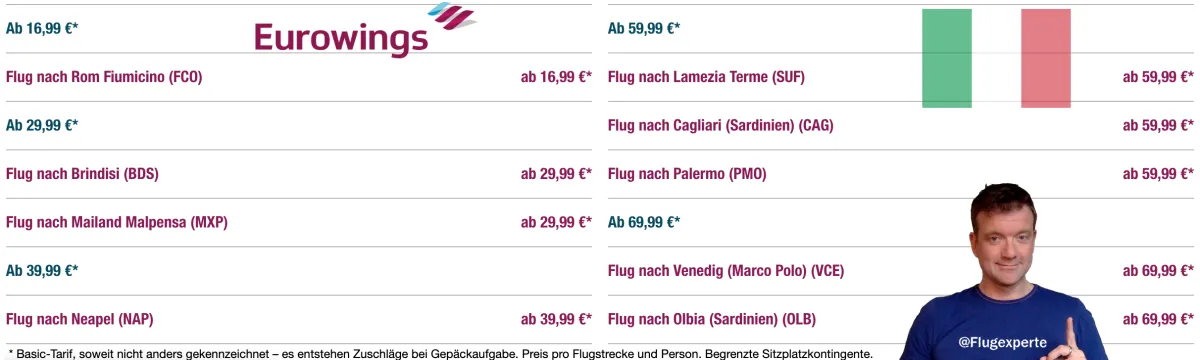 2019 03 Eurowings Italien Flugdeals