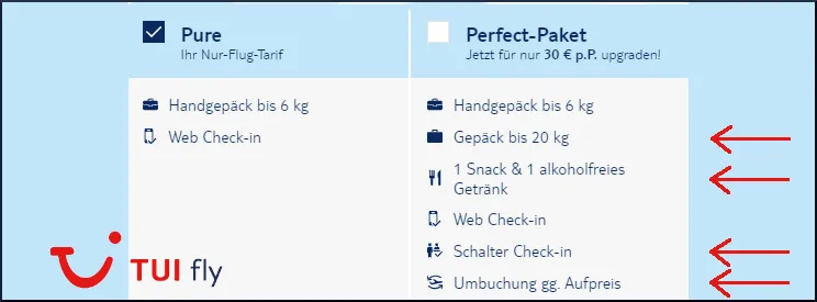 2019 07 TUIfly pure perfect tarif details ready