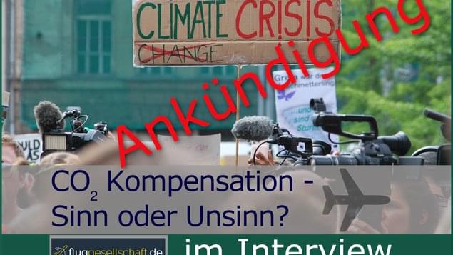 Ankuendigung: Interview zur CO2 Kompensation
