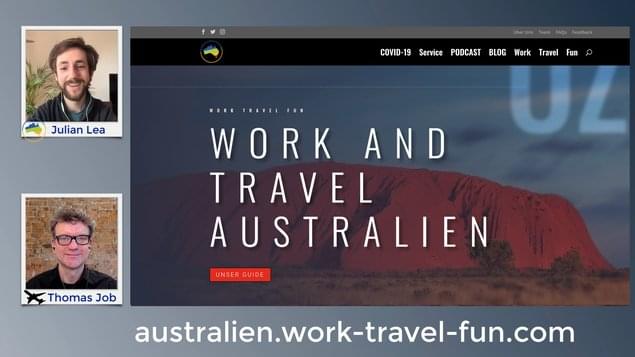 Work and Travel Australien Einreise Visum 2022
