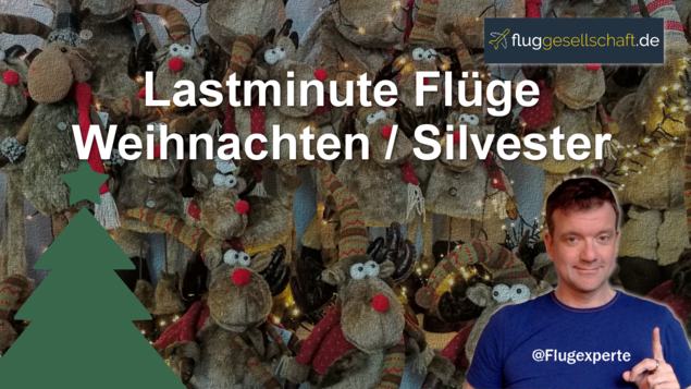 Lastminute Flüge Weihnachten / Silvester