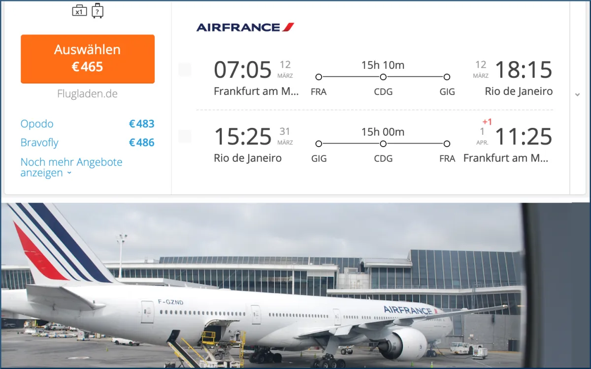 2019 10 18 Air France Flug Deal Rio de Janeiro