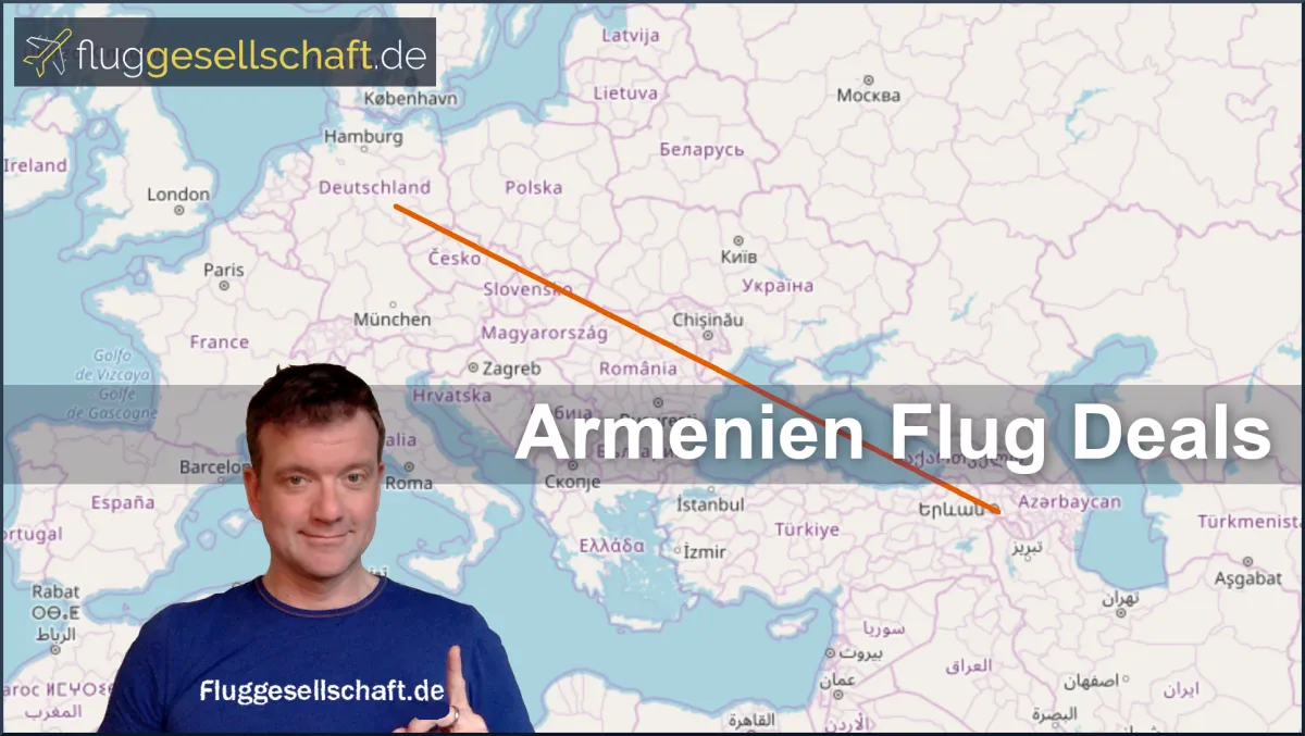 Armenien Flug Deals Karte